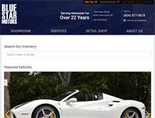 Tablet Screenshot of bluestarmotors.com